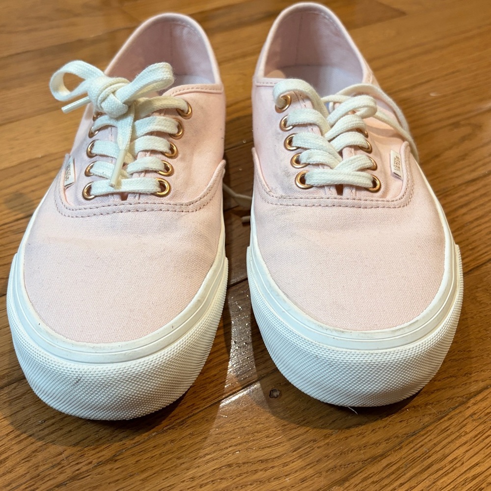 Vans Authentic Low-Top Canvas Sneakers in Light Pink 8.5 - Picture 7 of 9
